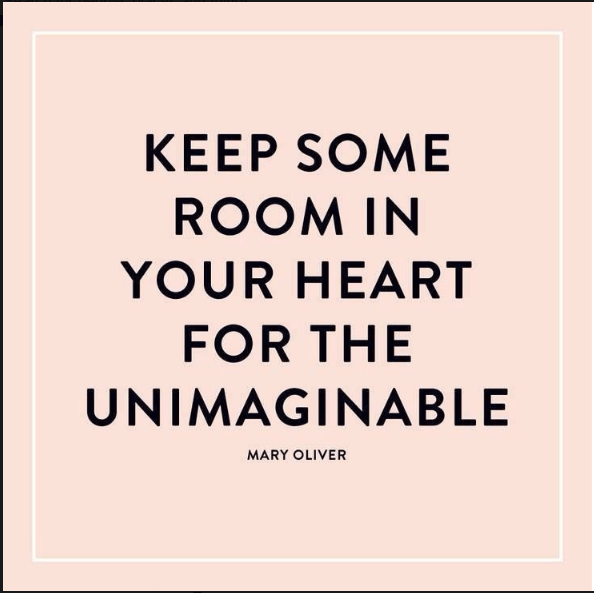 Mary Oliver quote graphic