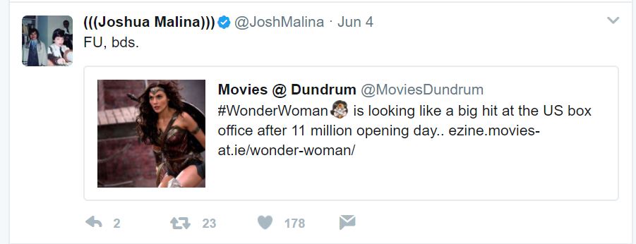 JoshMalina Tweet